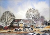 19 - Herefordshire Barns - Watercolour - Barbara Hilton.JPG